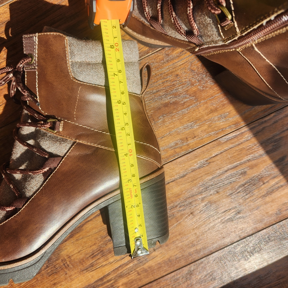 Naturalizer Brown and Tan Women's Ankle Boots - Picture 3 of 7